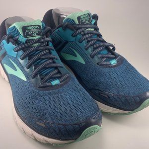 Brooks Adrenaline GTS 18 Running Shoes Green Blue (1202681B495) Women's Size 11